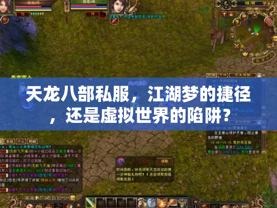 天龙八部私服，江湖梦的捷径，还是虚拟世界的陷阱？