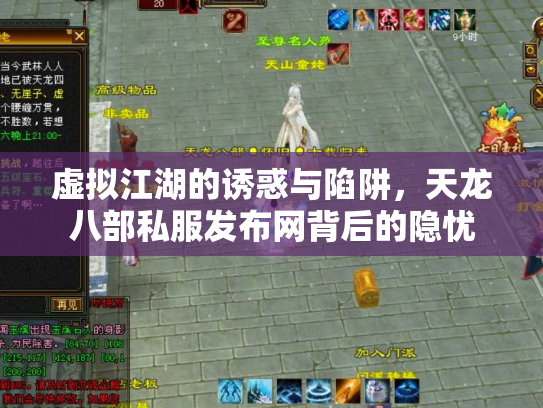 虚拟江湖的诱惑与陷阱，天龙八部私服发布网背后的隐忧