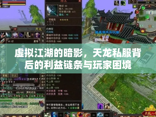 虚拟江湖的暗影，天龙私服背后的利益链条与玩家困境