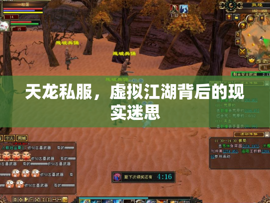 天龙私服，虚拟江湖背后的现实迷思