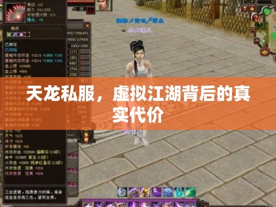 天龙私服，虚拟江湖背后的真实代价