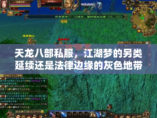 天龙八部私服，江湖梦的另类延续还是法律边缘的灰色地带？