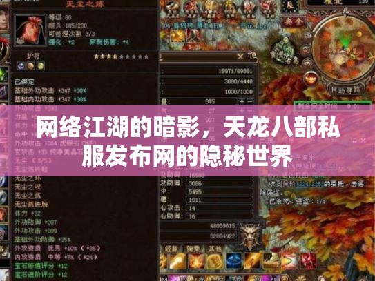 网络江湖的暗影，天龙八部私服发布网的隐秘世界