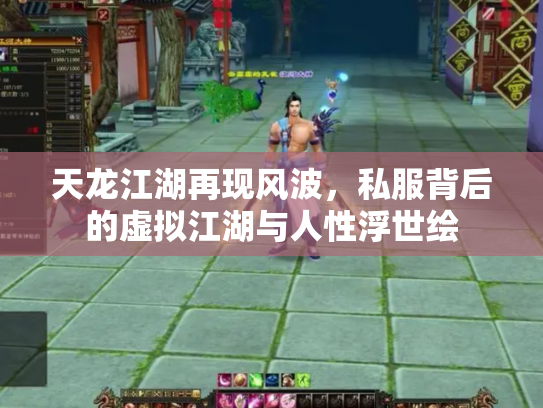 天龙江湖再现风波，私服背后的虚拟江湖与人性浮世绘