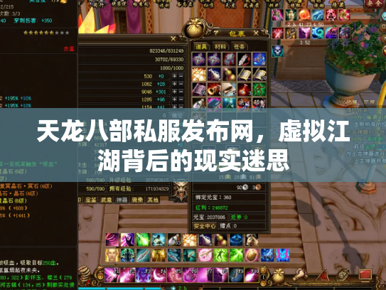 天龙八部私服发布网，虚拟江湖背后的现实迷思