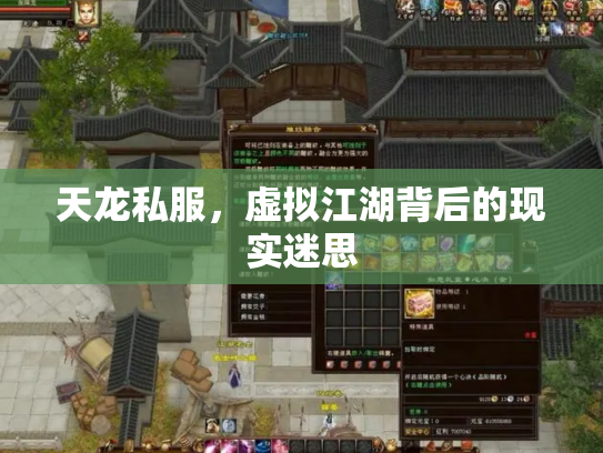天龙私服，虚拟江湖背后的现实迷思