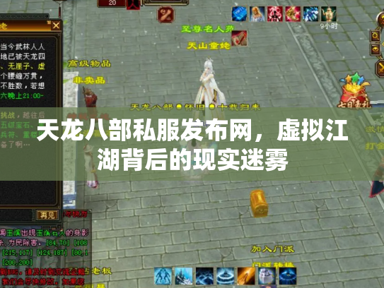 天龙八部私服发布网，虚拟江湖背后的现实迷雾