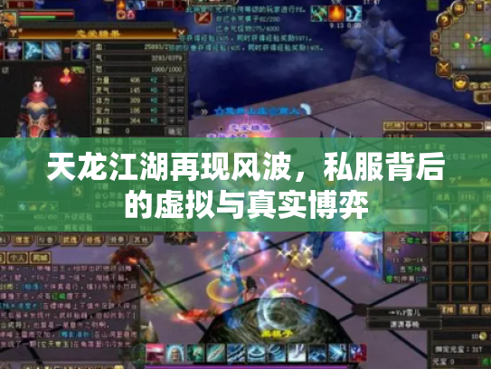 天龙江湖再现风波，私服背后的虚拟与真实博弈
