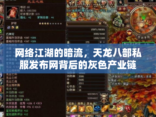 网络江湖的暗流，天龙八部私服发布网背后的灰色产业链