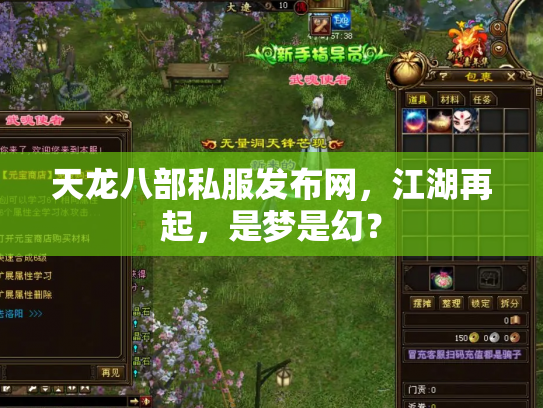天龙八部私服发布网，江湖再起，是梦是幻？