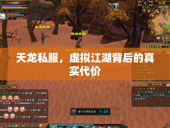 天龙私服，虚拟江湖背后的真实代价
