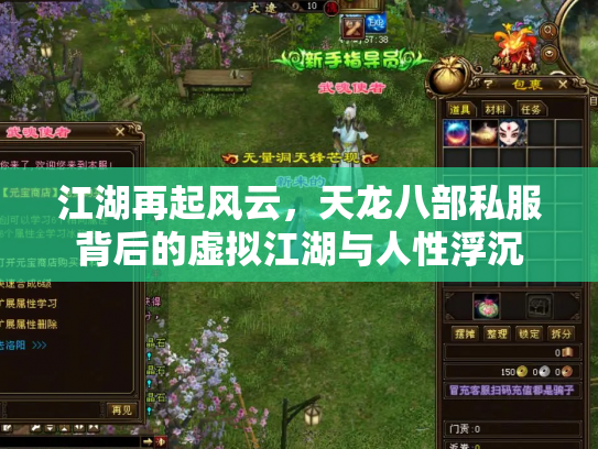 江湖再起风云，天龙八部私服背后的虚拟江湖与人性浮沉