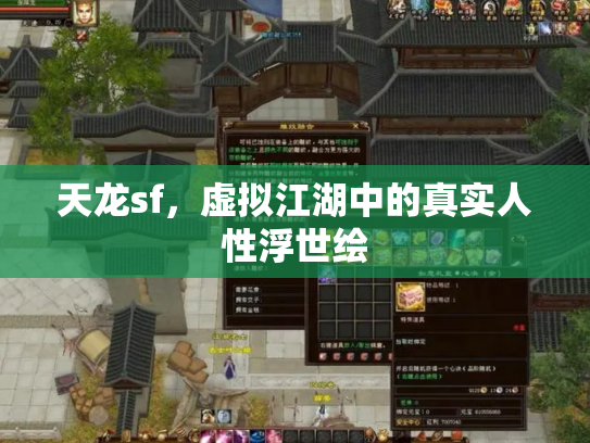 天龙sf，虚拟江湖中的真实人性浮世绘