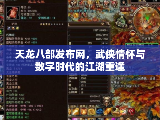 天龙八部发布网，武侠情怀与数字时代的江湖重逢