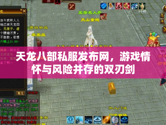 天龙八部私服发布网，游戏情怀与风险并存的双刃剑