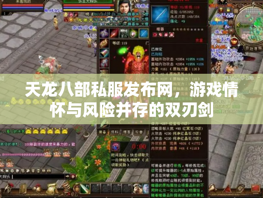 天龙八部私服发布网，游戏情怀与风险并存的双刃剑