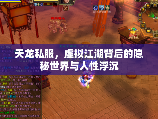 天龙私服，虚拟江湖背后的隐秘世界与人性浮沉