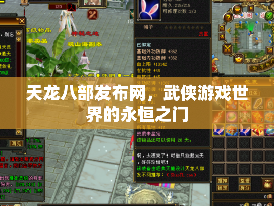 天龙八部发布网，武侠游戏世界的永恒之门