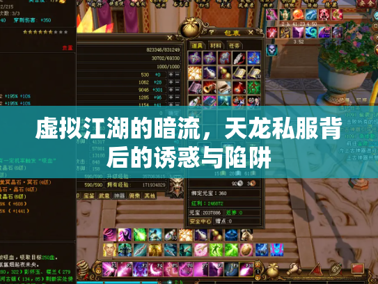 虚拟江湖的暗流，天龙私服背后的诱惑与陷阱