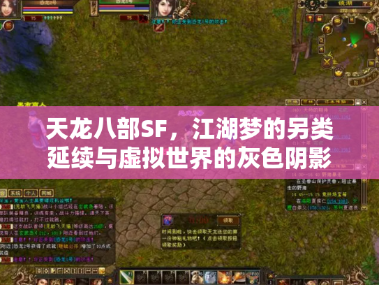 天龙八部SF，江湖梦的另类延续与虚拟世界的灰色阴影