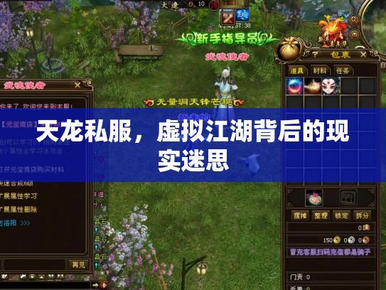 天龙私服，虚拟江湖背后的现实迷思