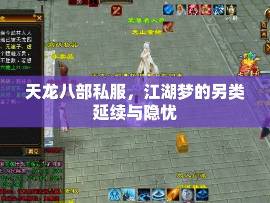 天龙八部私服，江湖梦的另类延续与隐忧