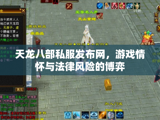 天龙八部私服发布网，游戏情怀与法律风险的博弈