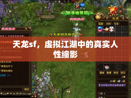 天龙sf，虚拟江湖中的真实人性缩影