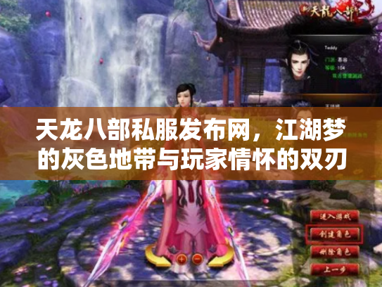 天龙八部私服发布网，江湖梦的灰色地带与玩家情怀的双刃剑