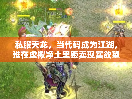 私服天龙，当代码成为江湖，谁在虚拟净土里贩卖现实欲望