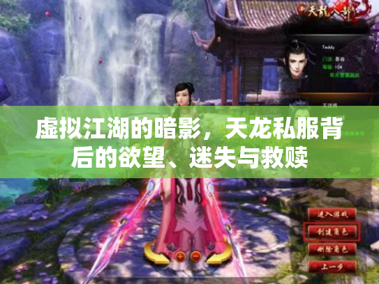 虚拟江湖的暗影，天龙私服背后的欲望、迷失与救赎