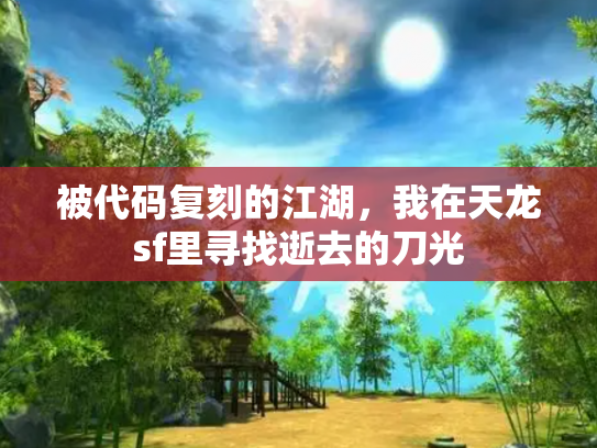 被代码复刻的江湖，我在天龙sf里寻找逝去的刀光