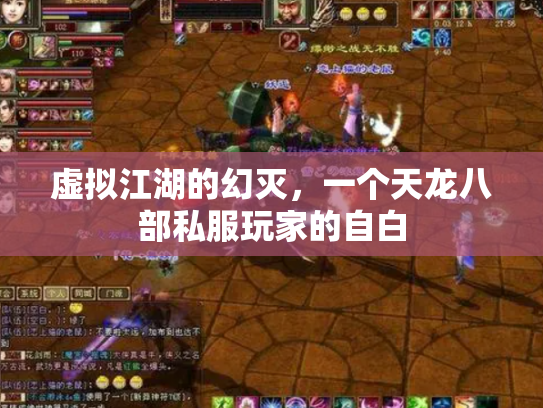 虚拟江湖的幻灭，一个天龙八部私服玩家的自白