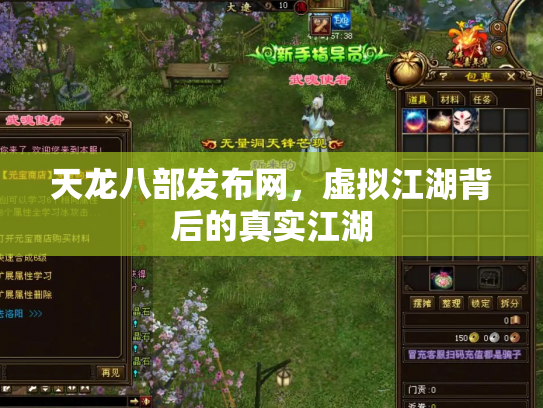 天龙八部发布网，虚拟江湖背后的真实江湖