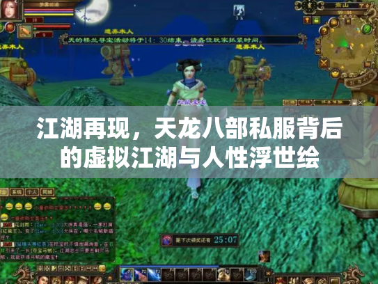 江湖再现，天龙八部私服背后的虚拟江湖与人性浮世绘