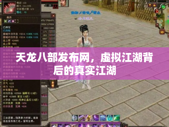 天龙八部发布网，虚拟江湖背后的真实江湖