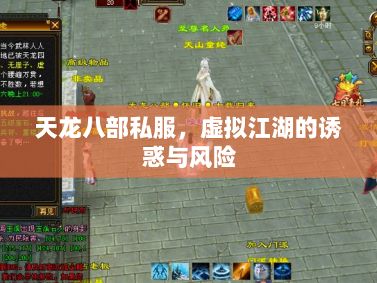 天龙八部私服，虚拟江湖的诱惑与风险