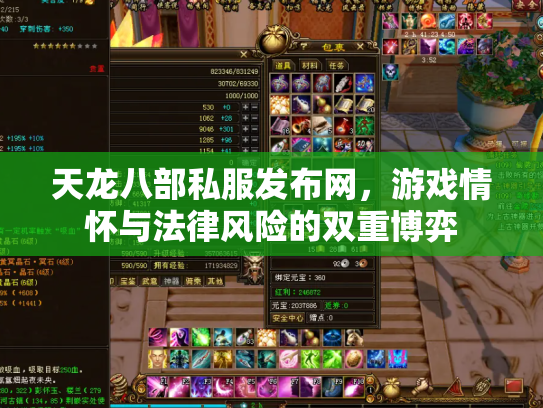 天龙八部私服发布网，游戏情怀与法律风险的双重博弈