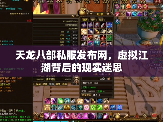 天龙八部私服发布网，虚拟江湖背后的现实迷思