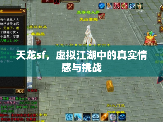 天龙sf，虚拟江湖中的真实情感与挑战