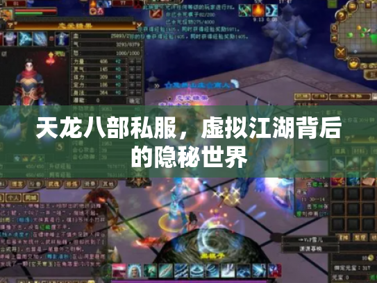 天龙八部私服，虚拟江湖背后的隐秘世界