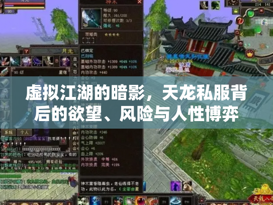 虚拟江湖的暗影，天龙私服背后的欲望、风险与人性博弈