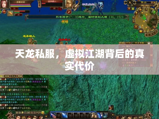 天龙私服，虚拟江湖背后的真实代价