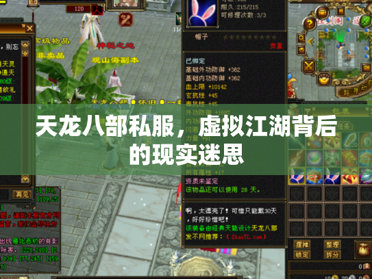 天龙八部私服，虚拟江湖背后的现实迷思