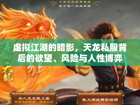 虚拟江湖的暗影，天龙私服背后的欲望、风险与人性博弈