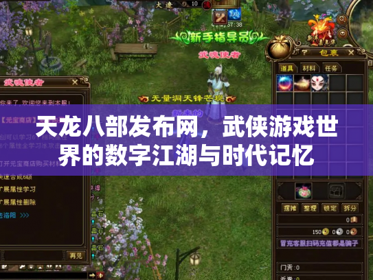 天龙八部发布网，武侠游戏世界的数字江湖与时代记忆