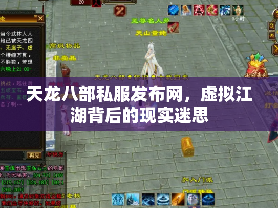 天龙八部私服发布网，虚拟江湖背后的现实迷思