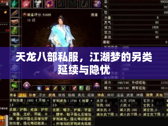 天龙八部私服，江湖梦的另类延续与隐忧