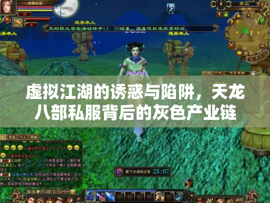 虚拟江湖的诱惑与陷阱，天龙八部私服背后的灰色产业链