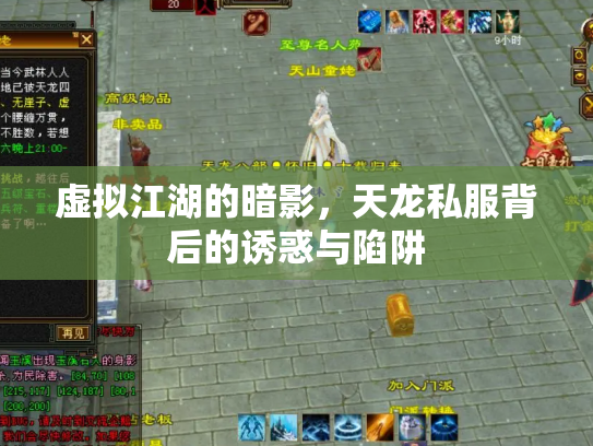 虚拟江湖的暗影，天龙私服背后的诱惑与陷阱